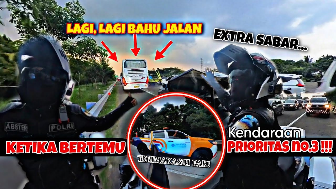 Saat Dinas, Kita Bantu Buka Jalur Kendaraan Prioritas Nomor 3 di Toll, Posisikan Depan Rangkaian