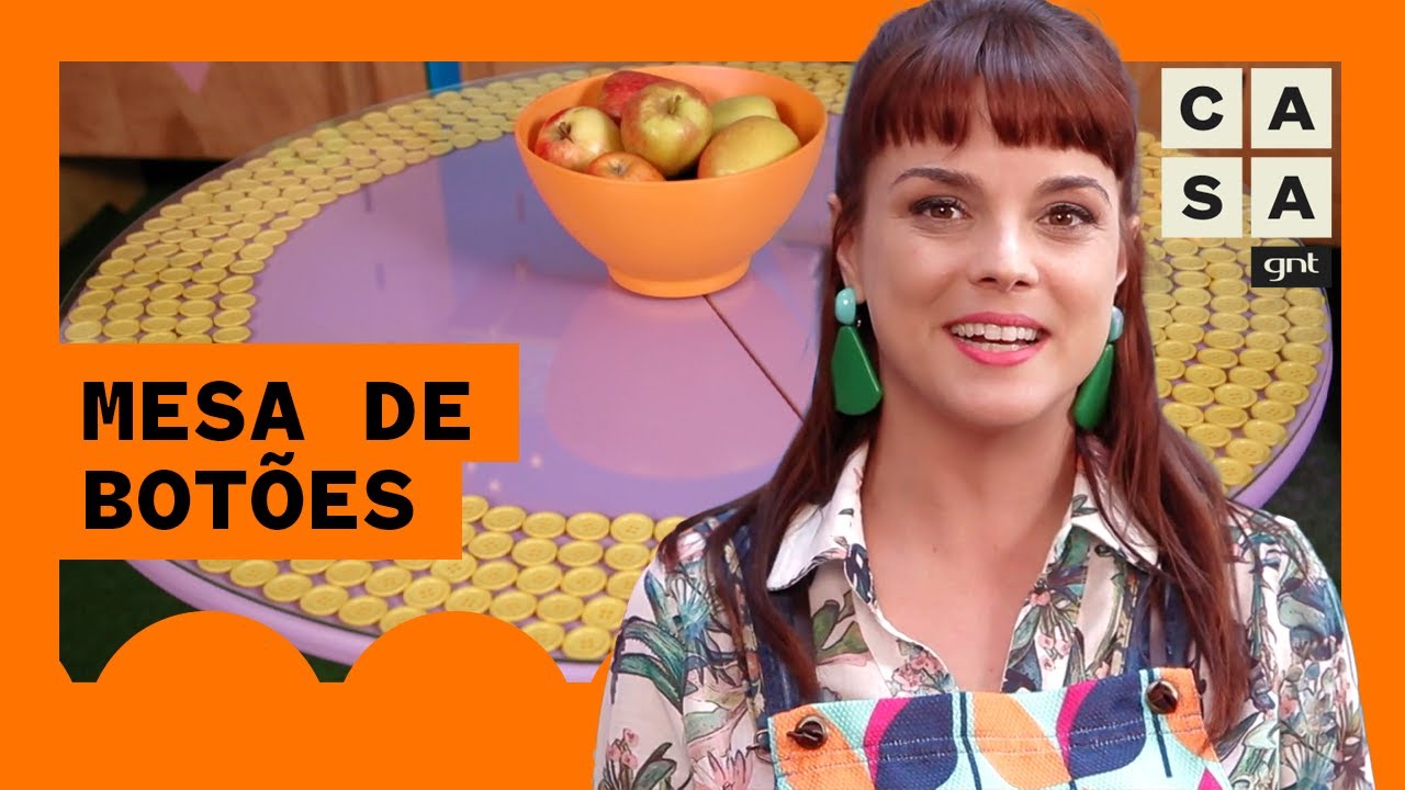 Customize a sua MESA DE JANTAR usando BOT&Otilde;ES DE ROUPA | Fa&ccedil;a Voc&ecirc; Mesmo | Thalita Carvalho