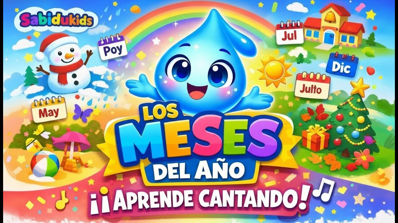 Ronda de los Meses del Año.  Aprende Cantando y Jugando.