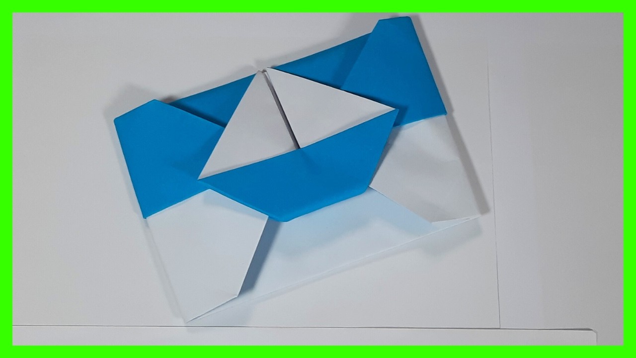 ⩥ Cómo hacer un SOBRE para CARTA con un BARQUITO