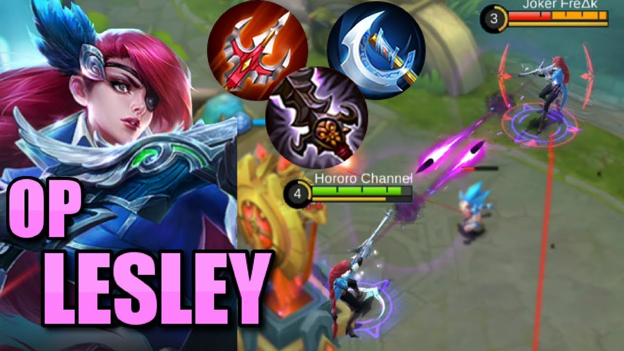 LESLEY IN THE NEW MAP AND HER BEST ITEMS GAMEPLAY
