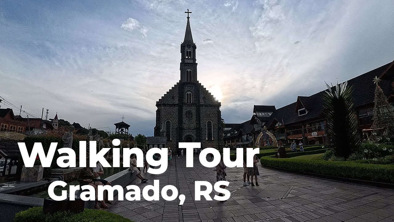 Walking Tour Gramado RS 4K | Av das Hortênsias 2026