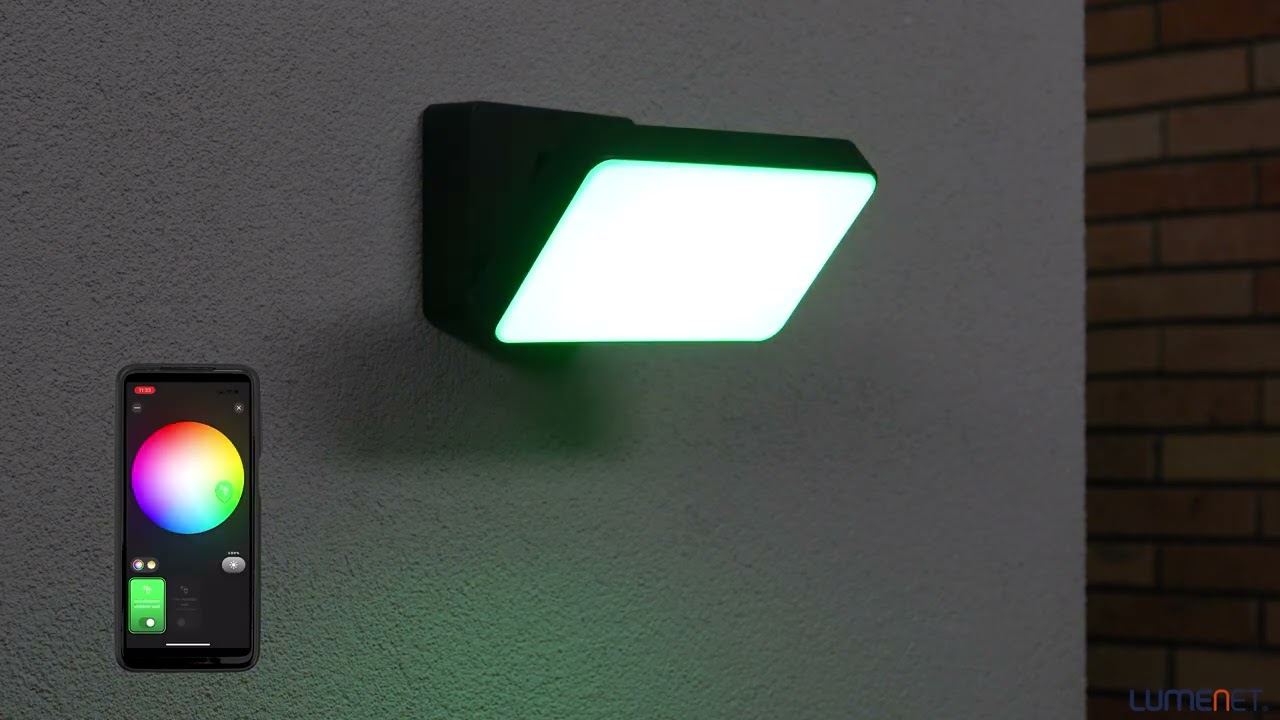 Philips Hue Discover White and Color Ambiance LED outdoor spotlight, black