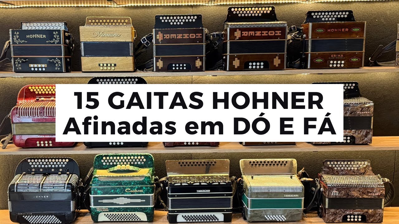 15 gaitas afinadas em dó e fá disponíveis à venda em nossa loja (acordeon, sanfona, pé de bode)