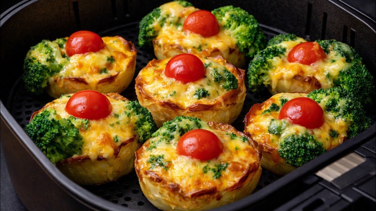 Kartoffeln & Brokkoli im Airfryer – so lecker, dass alle begeistert sind! 15-Minuten-Gericht