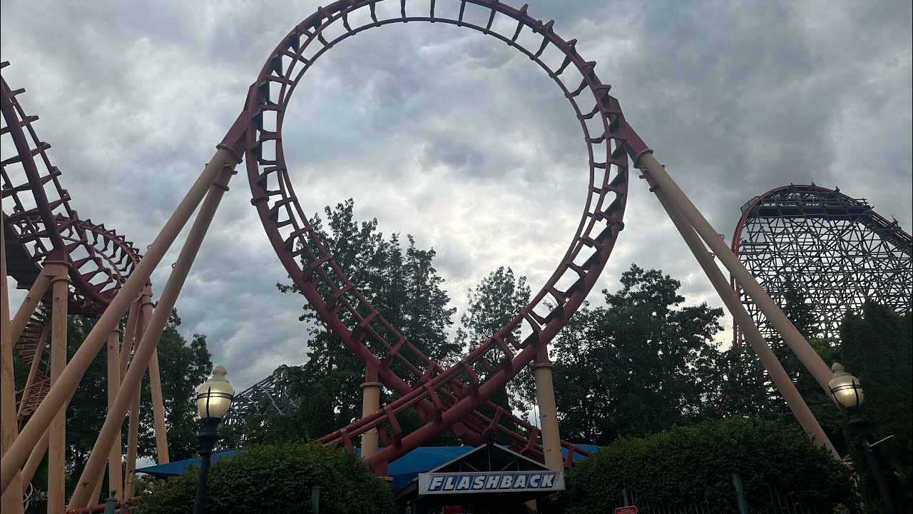 Flashback Off-Ride Footage 2025, Six Flags New England (No Copyright)