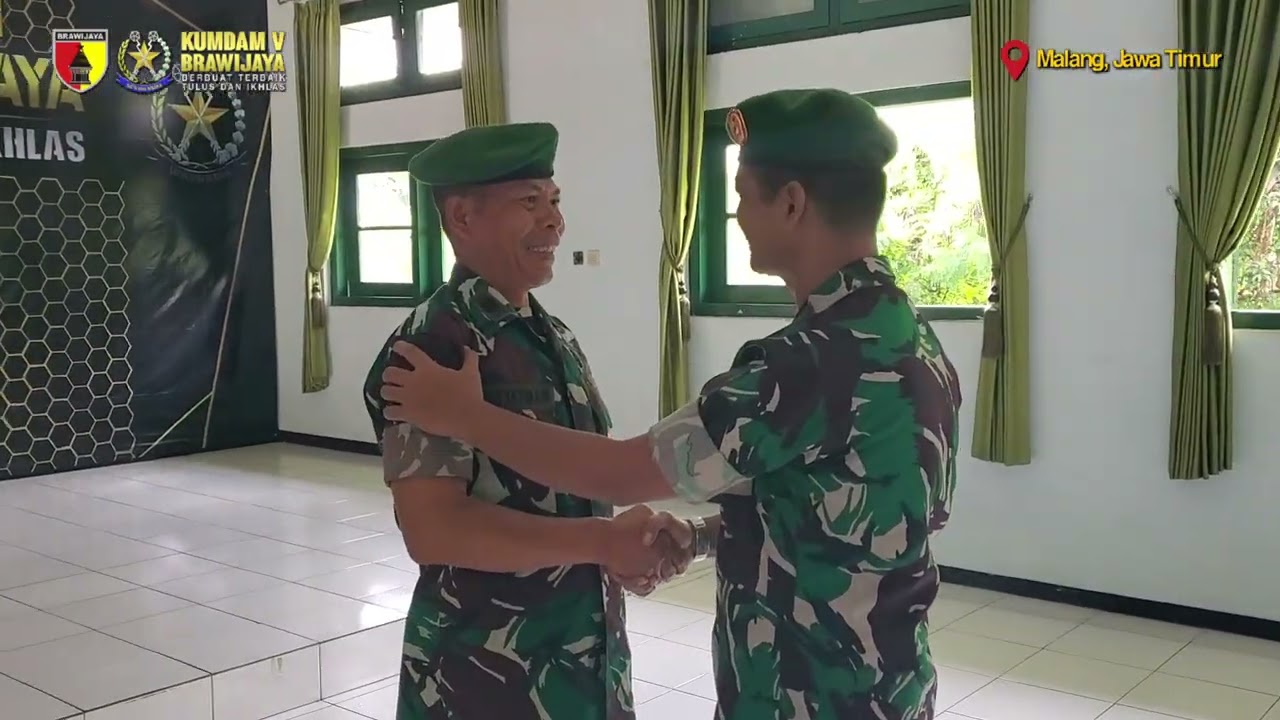 Laporan Korps Pelepasan Personel Kumdam V/Brw