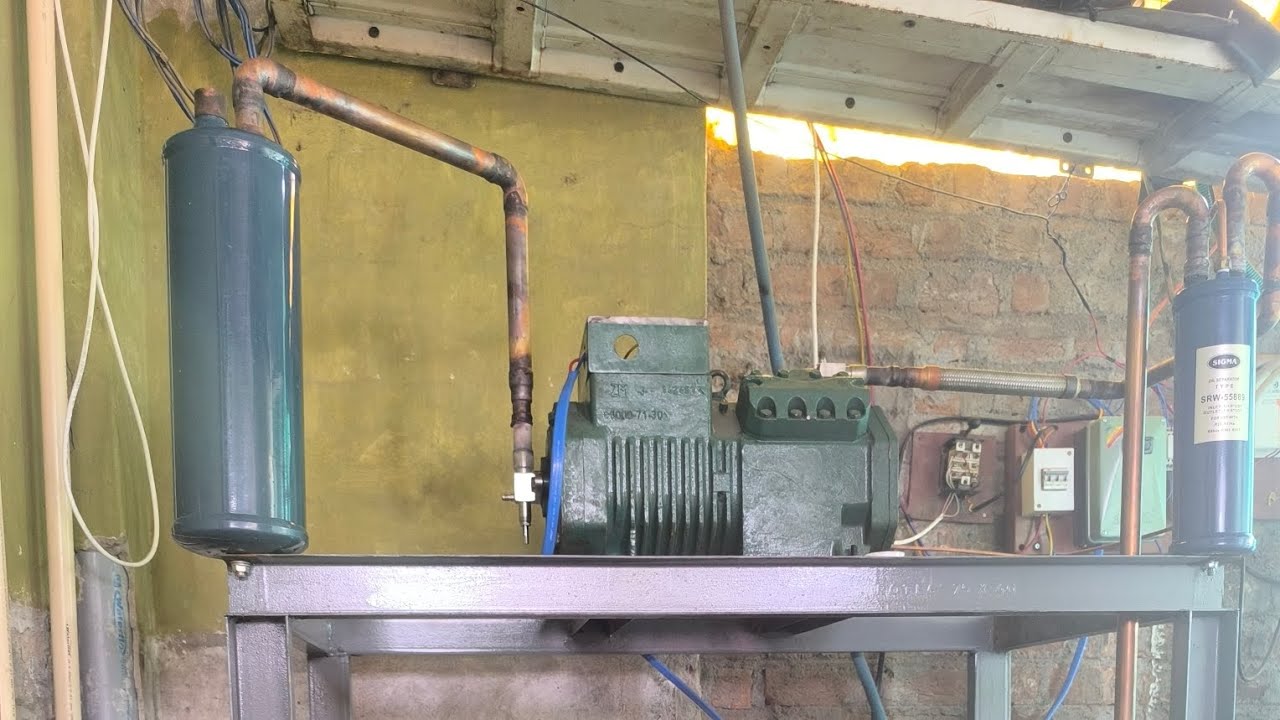 2 ton ice plant part-2 #iceplant #bitzer #danfoss 9691313175