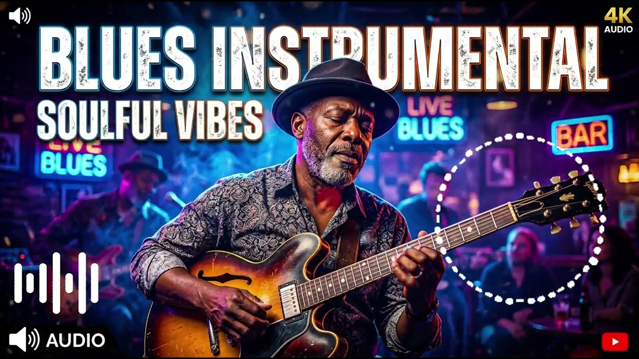 Late Night Soul Blues Guitar – Smooth Electric Blues Instrumental for Relaxation