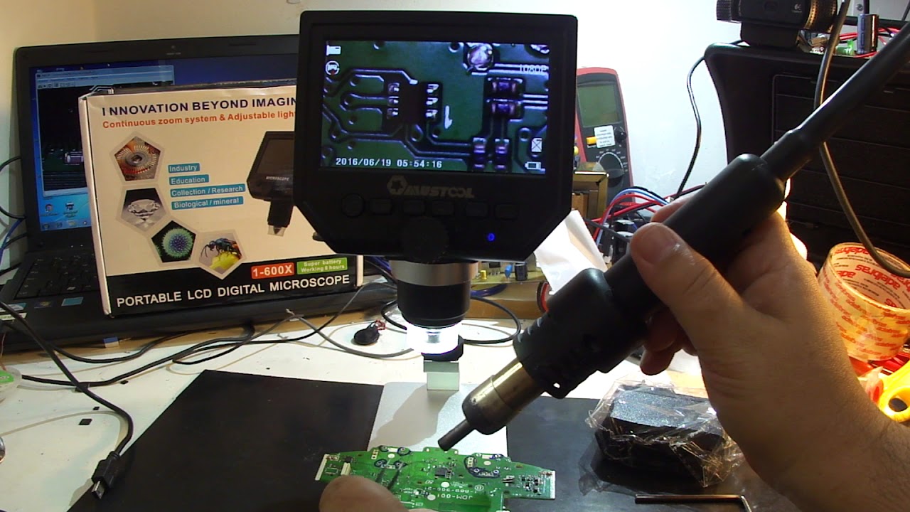 Microscópio 3.6MP 4.3 inch LCD Bangood