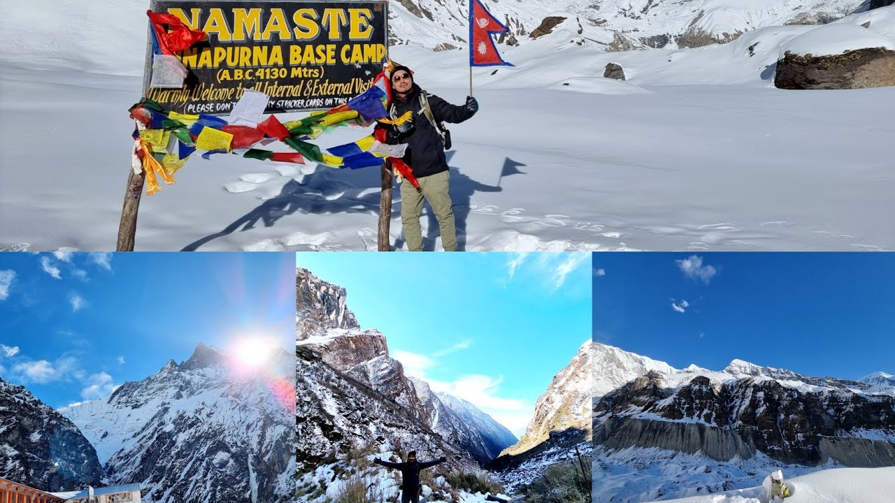Annapurna base camp winter season trek on 2022 january 12