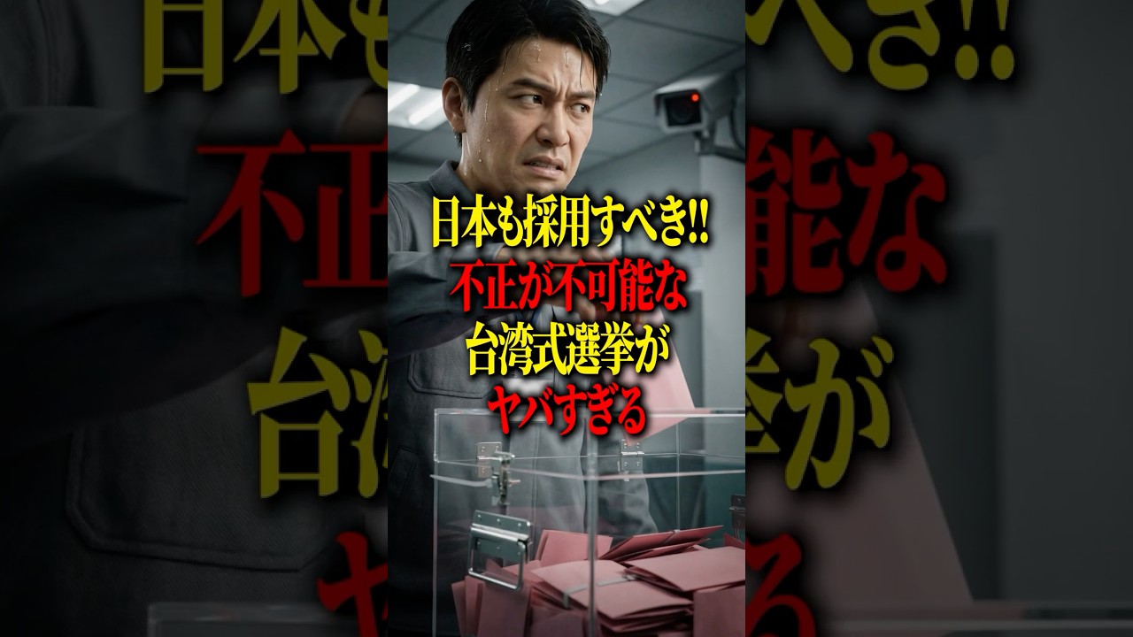 日本も採用すべき？台湾式の選挙システムが凄すぎる #shorts #日本 #政治 #選挙