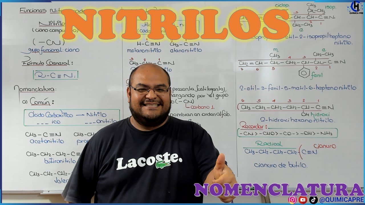NITRILOS - nomenclatura