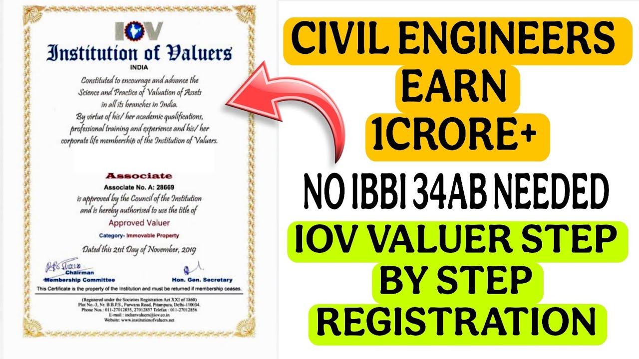 STEP BY STEP IOV VALUER REGISTRATION || BECOME A BANK LAND AND BUILDING REGISTERED VALUER || 2025