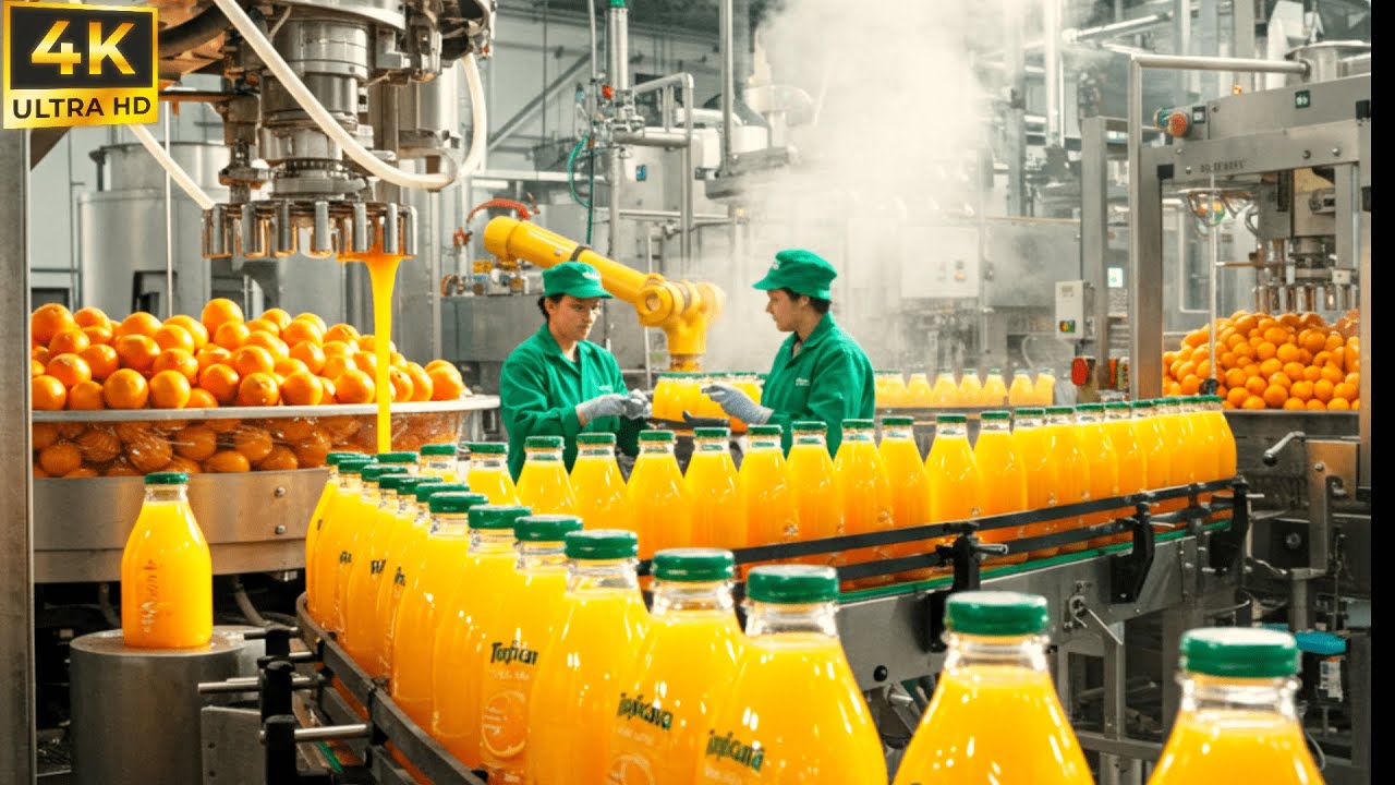 Tropicana Orange Juice in the Factory: How It's Made | Top Discovery 4K