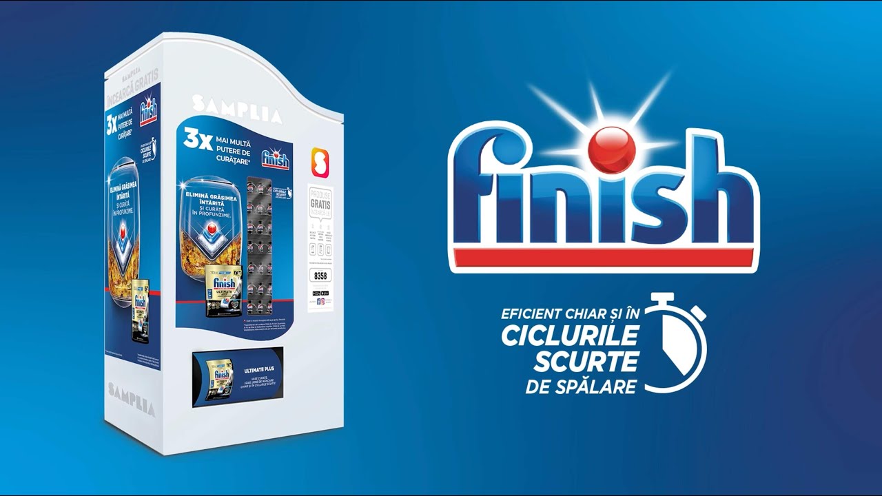 Campania de sampling prin Samplia pentru Finish.