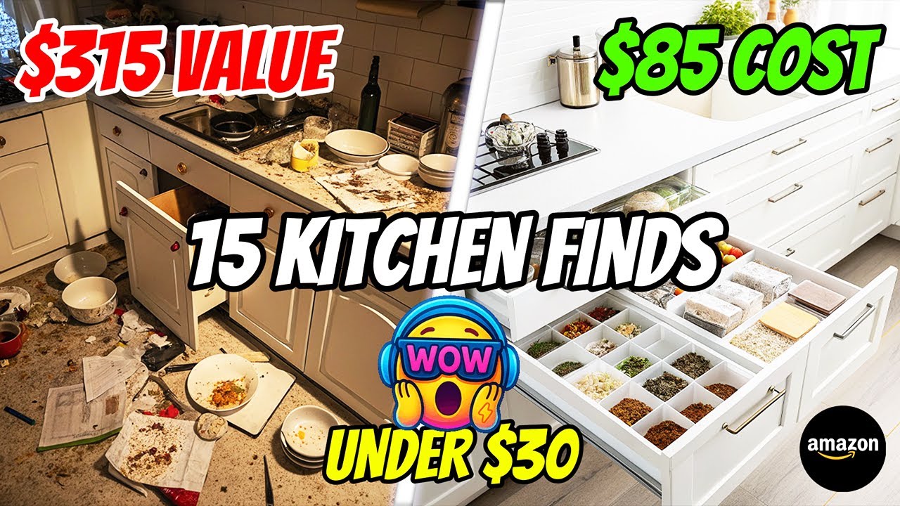 15 Amazon Kitchen Finds Under $30 That Transform Any Messy Kitchen! (With Prices)