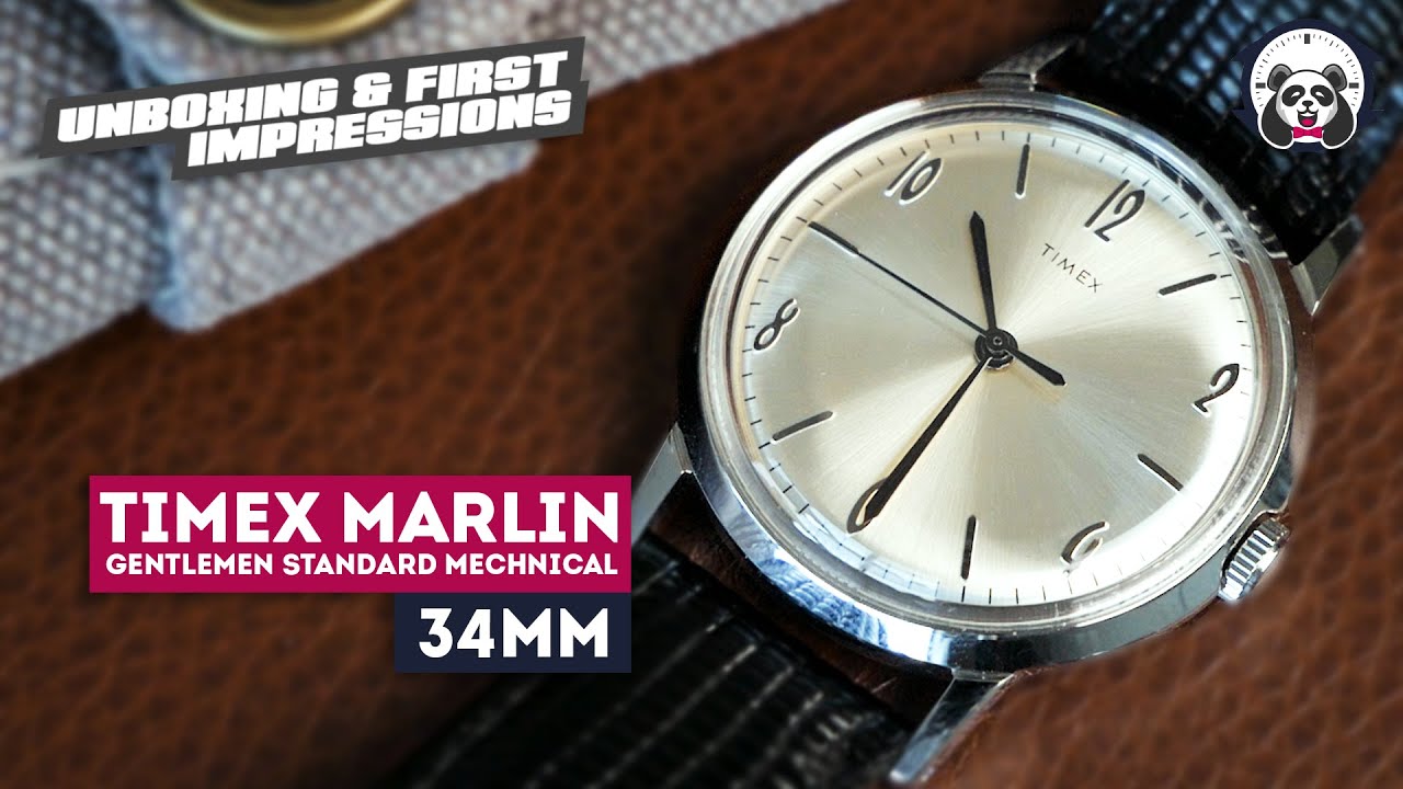 Timex Marlin Hand Wound 34mm Watch Unboxing & First Impressions
