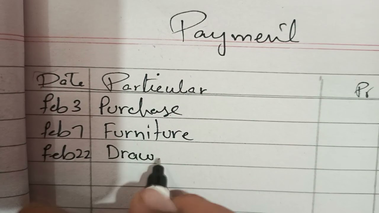Cashbook First year commerce  2017 questiion