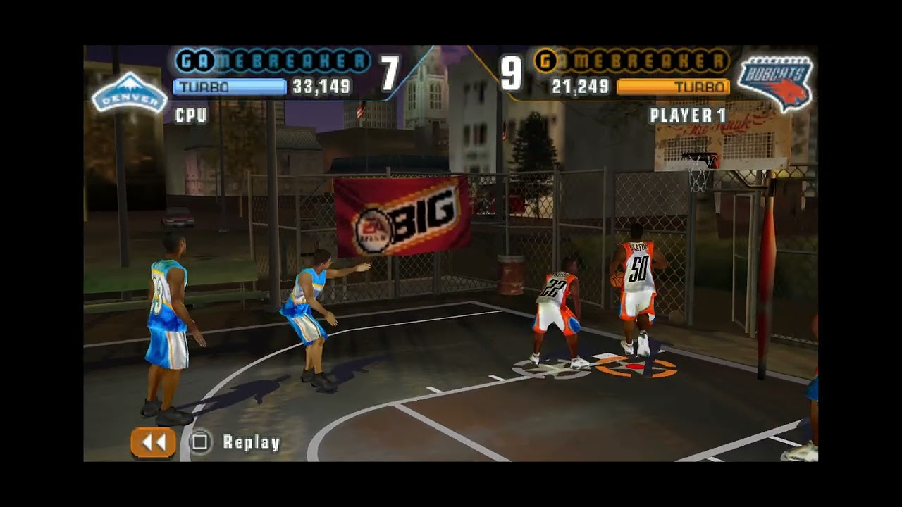 NBA street Showdown (PSP) Charolette vs Denver