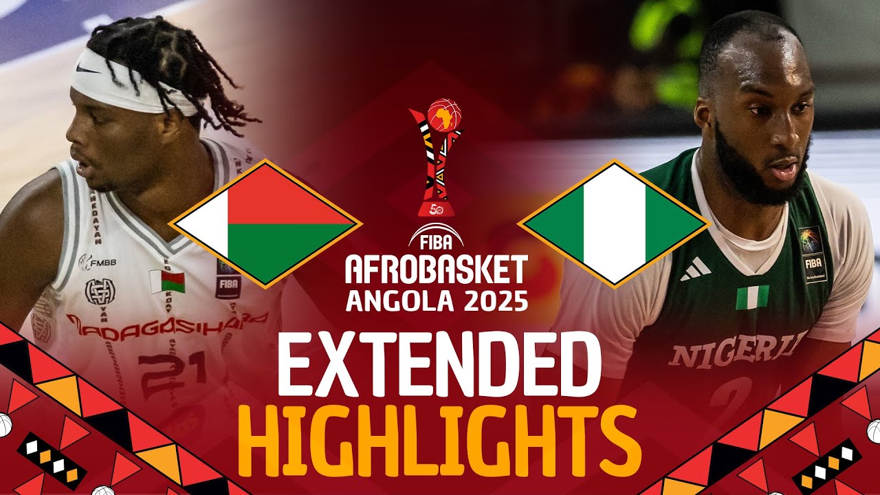 Madagascar 🇲🇬 vs Nigeria 🇳🇬 | Extended Highlights | #AfroBasket 2025