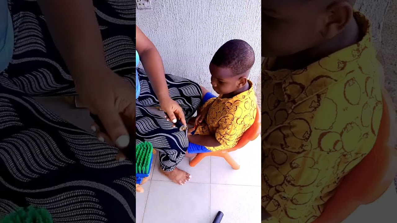 How I used the clipper to cut or barbed my son's hair myself,  did I do a good job? (HAIRCUT)
