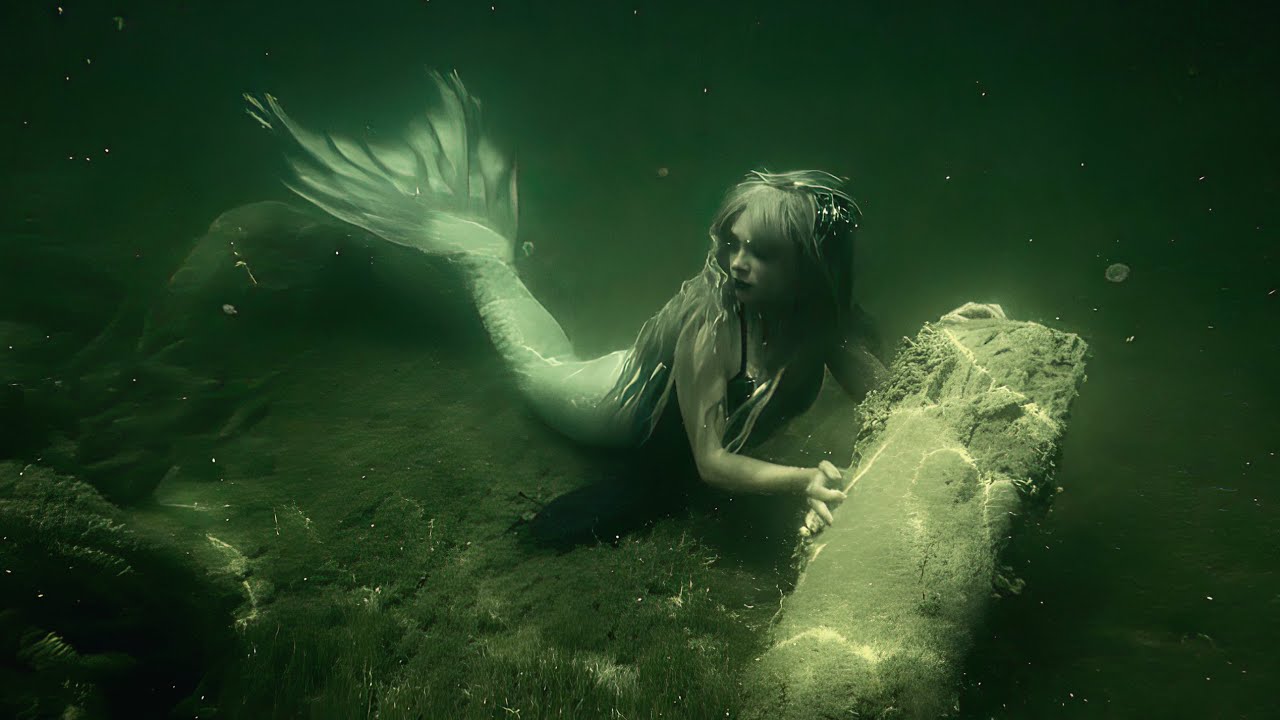 MULLETT LAKE MERMAID - Michigan mermaid swims underwater in Mullett Lake