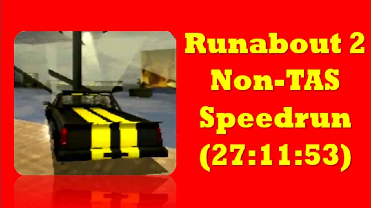 Runabout 2 Non-TAS Speedrun (27:11:53) Completed with Clear Ending with Lisa & No Tuning | PS1