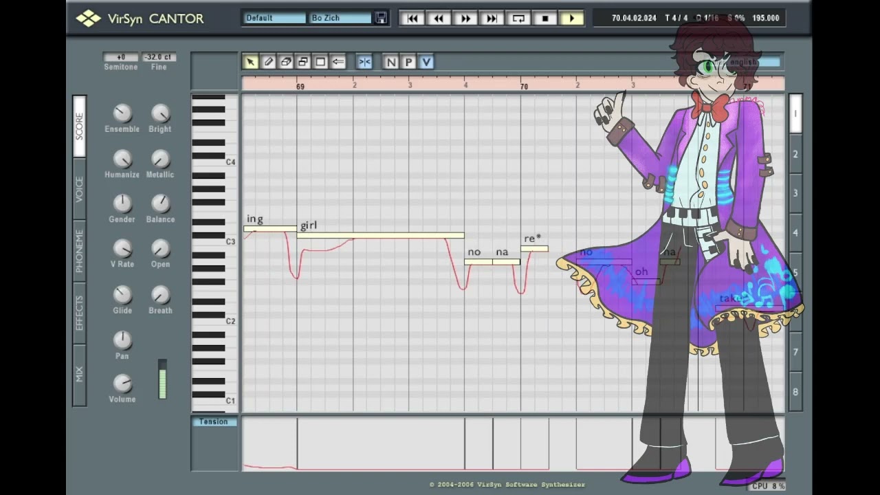 rolling girl / 'bo zich' / VirSyn CANTOR 2 (HE GROWLS!!!!!!!!)