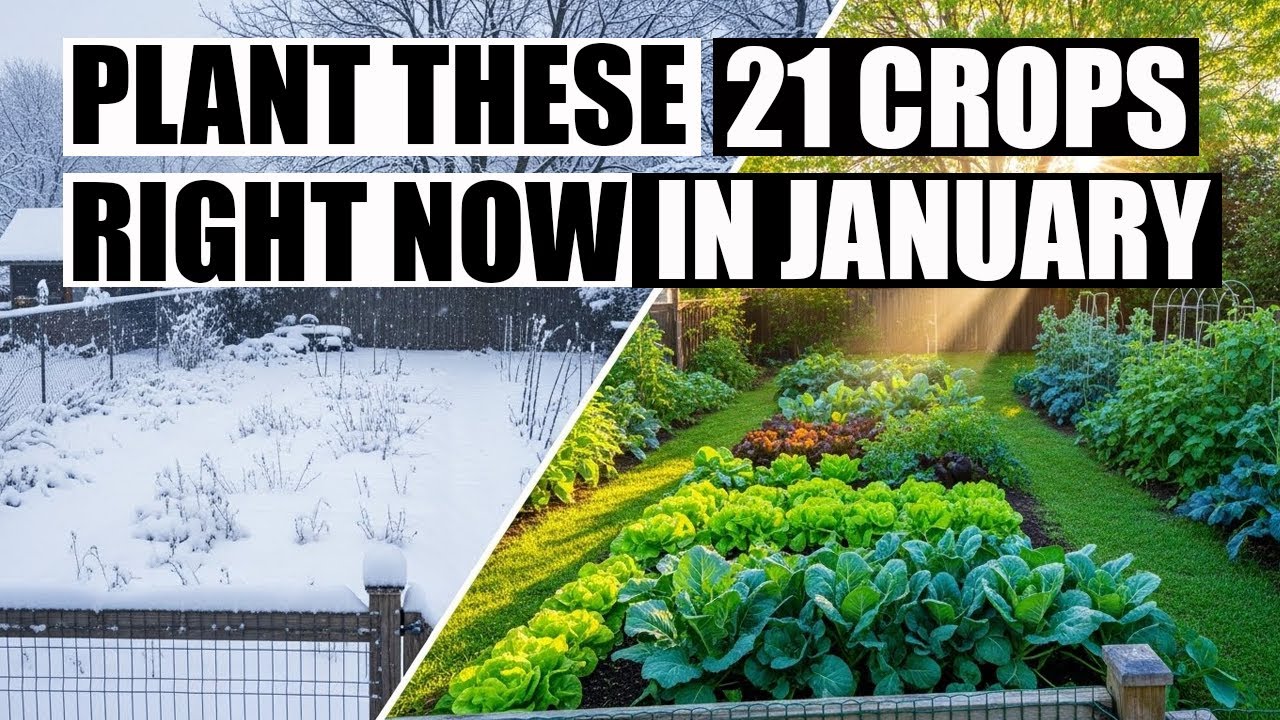 DON'T WAIT! Plant These 21 Crops In JANUARY NOW! | Home Gardening 2026