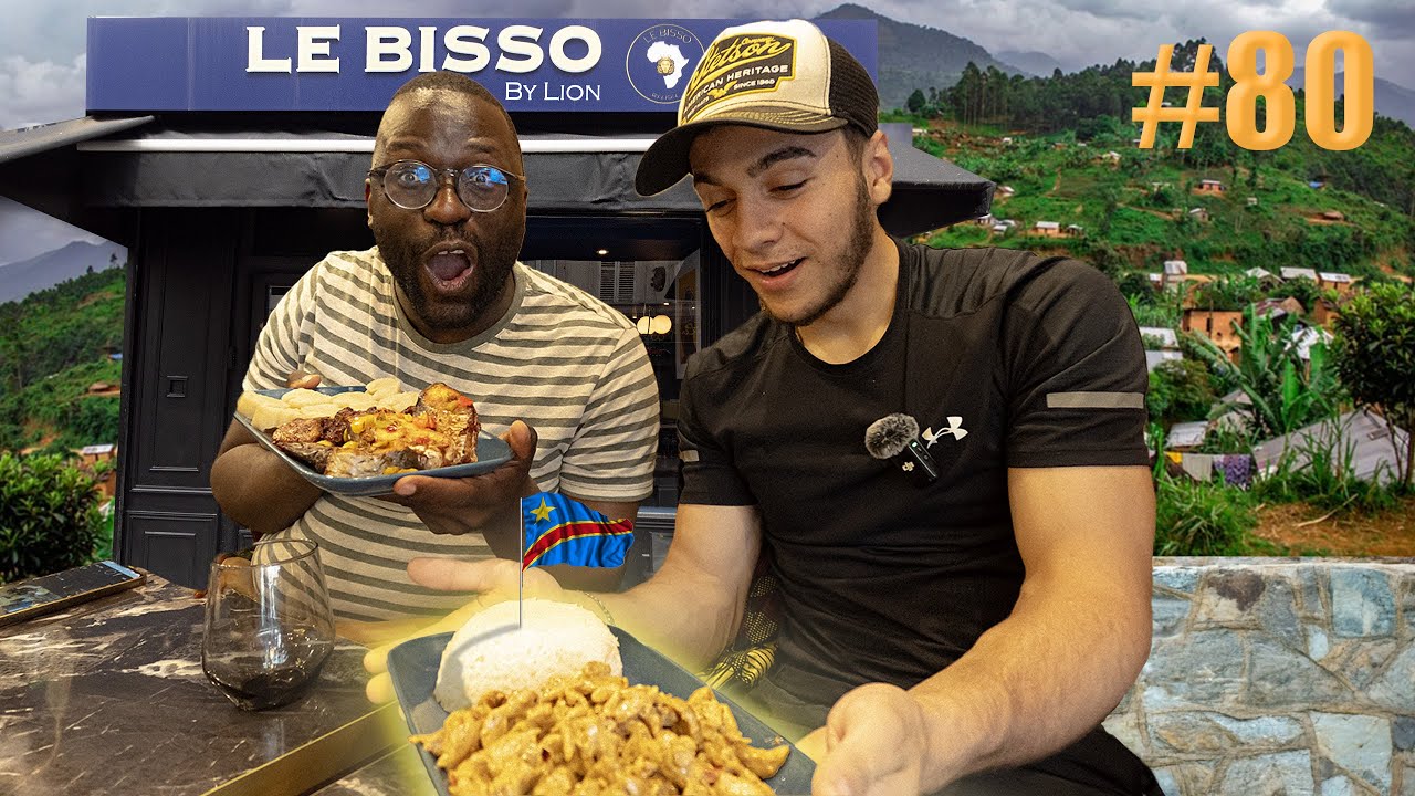 Il découvre la NOURRITURE CONGOLAISE !!! (Bisso By Lion) 🇨🇩🇨🇩🇨🇩