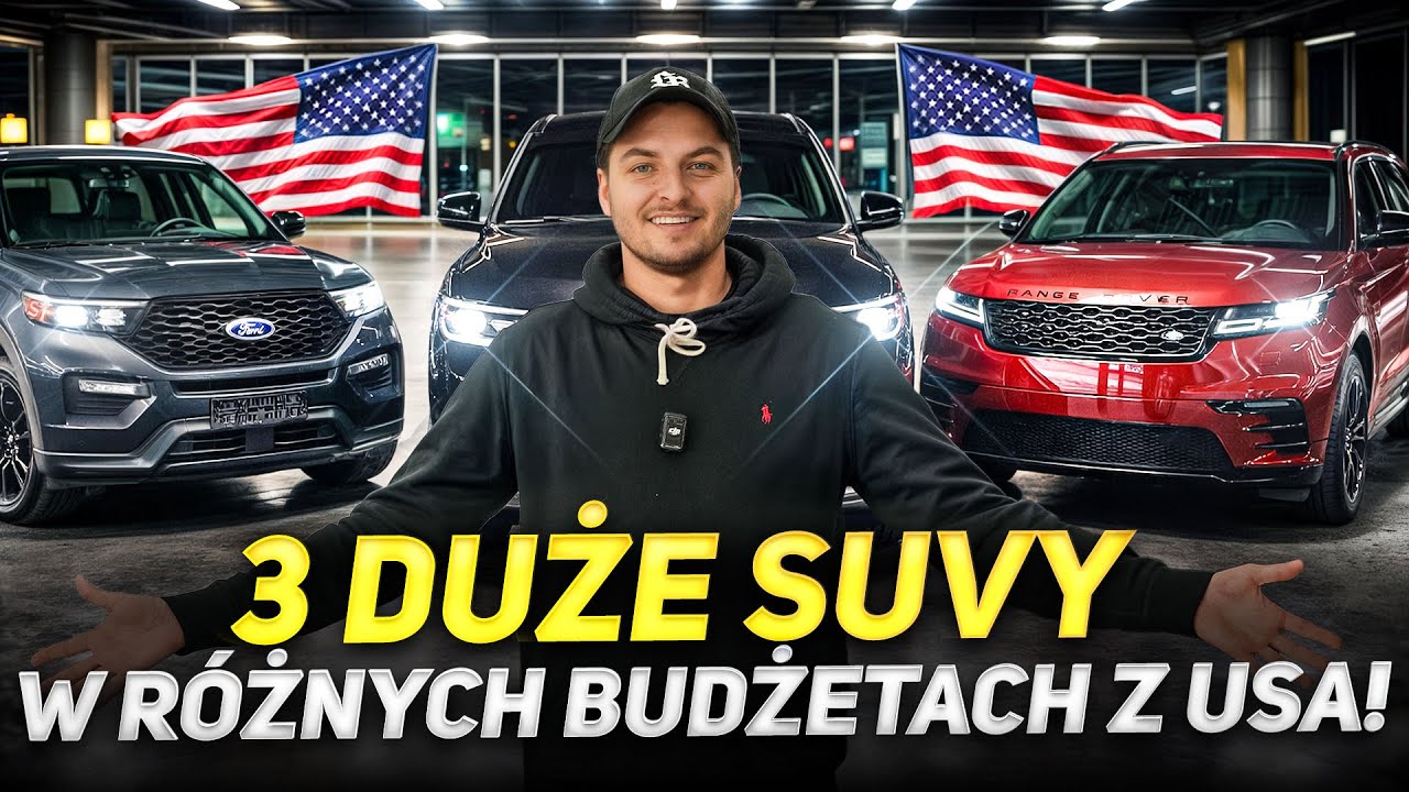 3 SUVY od 70 do 200 tysięcy z USA! (EXPLORER ST, VELAR, DURANGO)