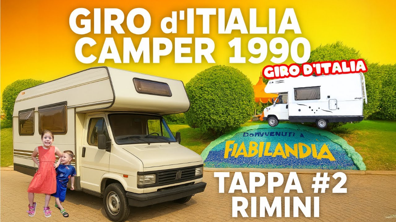 Un Camper del 1990 da Udine a Rimini! 🚐 Giro d’Italia con la NON STOP FAMILY – Tappa 2