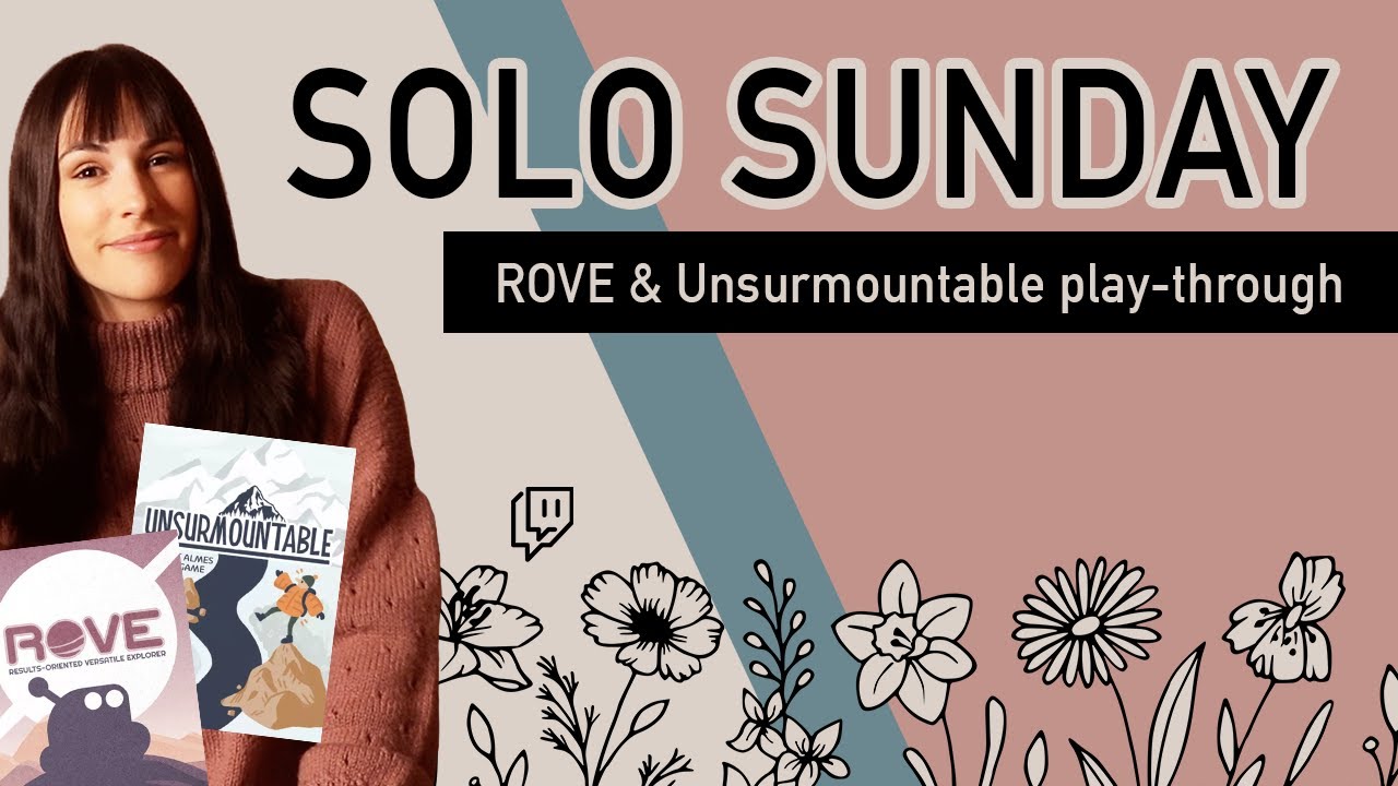 Playing some Button Shy games! ROVE & Unsurmountable | SOLO SUNDAY!
