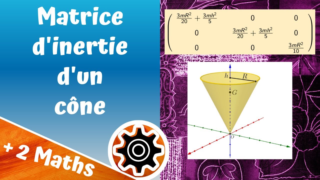 Matrice d'inertie d'un cône