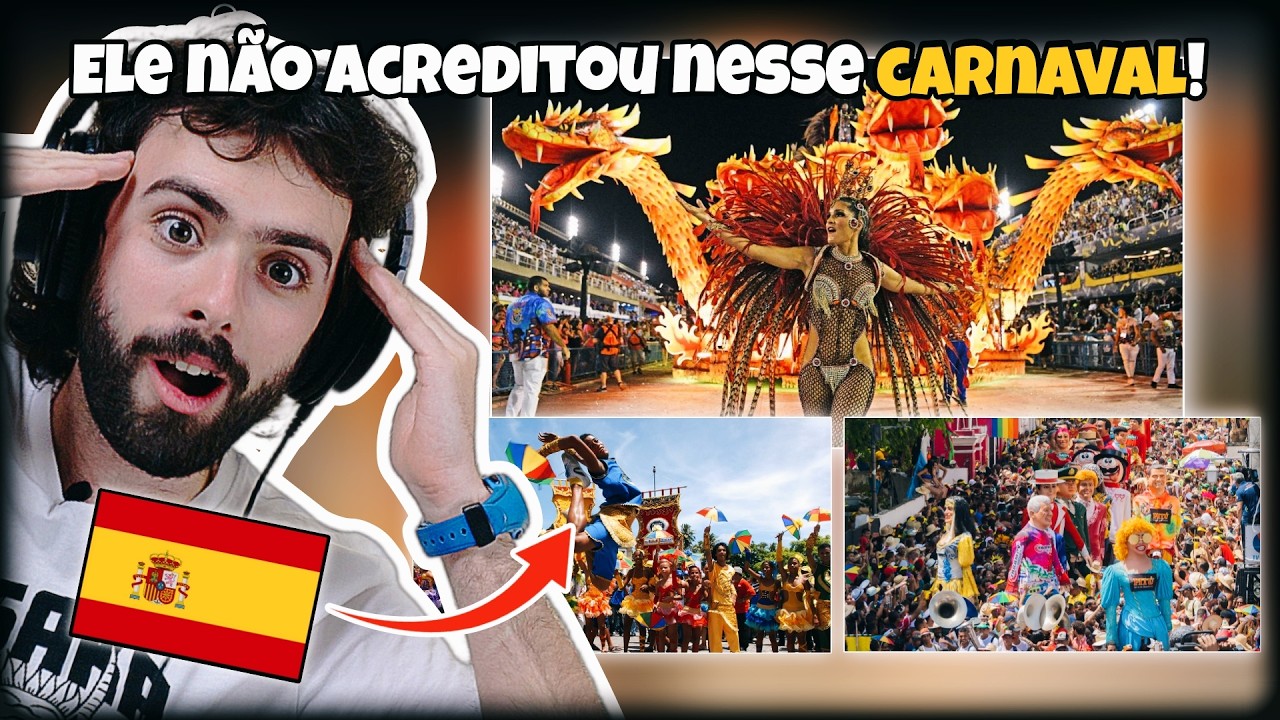 GRINGOS REAGEM AO CARNAVAL BRASILEIRO!