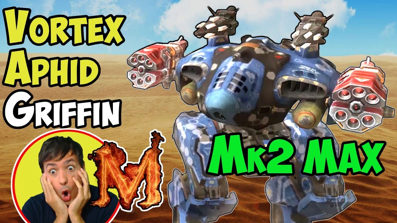 War Robots Mk2 Vortex Aphid Griffin Gameplay - Death From Above - WR
