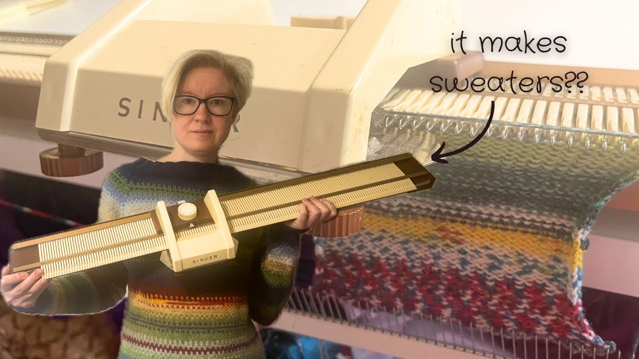 I Found A Vintage Knitting Machine And Now I Have To Learn How To Use It (Feat. 