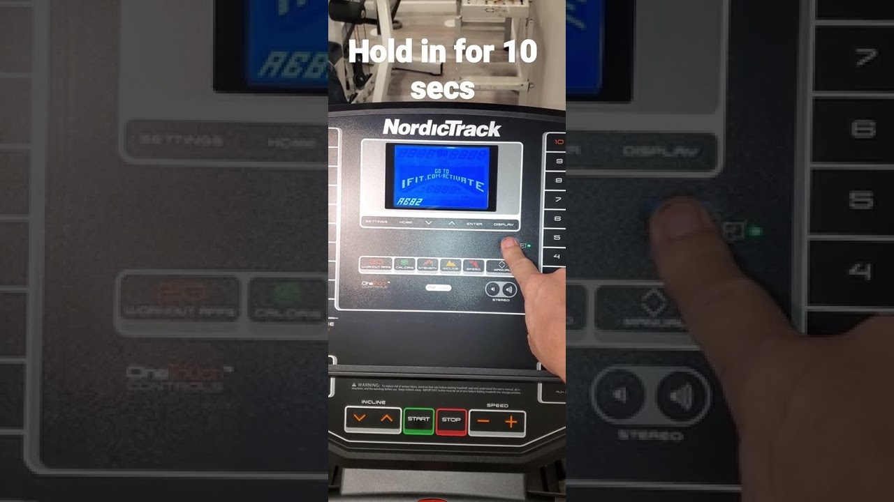How to activate NordicTrack treadmill without signing up for IFit