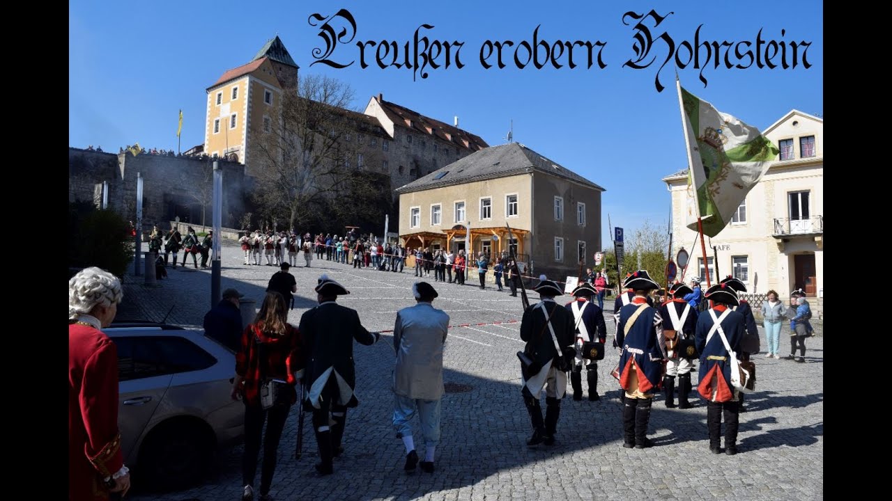 Preußen erobern Rathaus und Burg Hohnstein (22.04.2023)