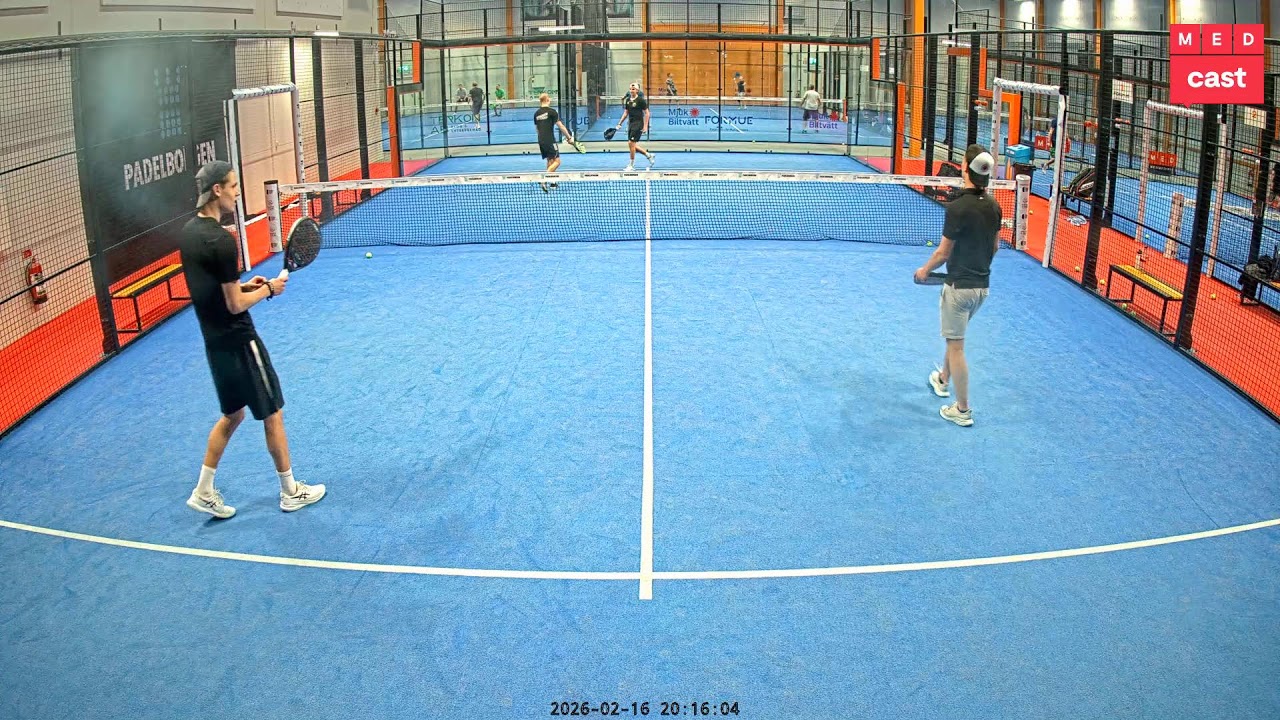 MEDcast - Padelborgen , Mölnlycke - Bana 1 - 2026-02-16 19:10