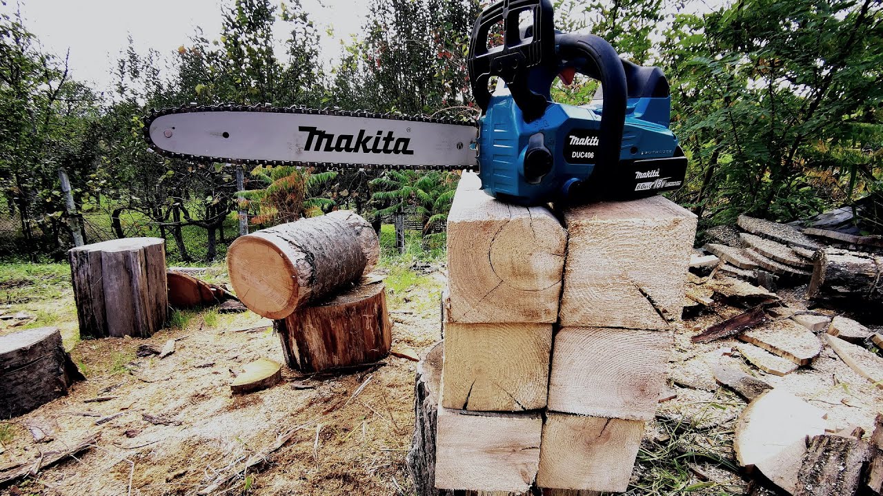 Cordless chainsaws at their best - Makita DUC406/DUC306 tests and extreme test