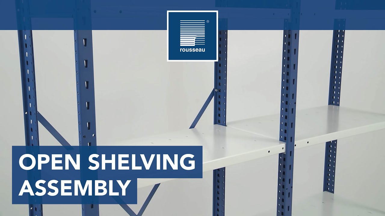 Spider® open shelving assembly