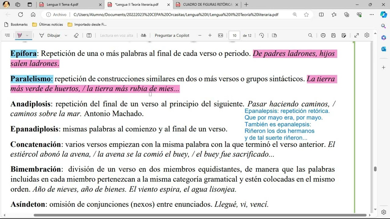 Figuras retóricas fónicas, morfosintácticas y semánticas