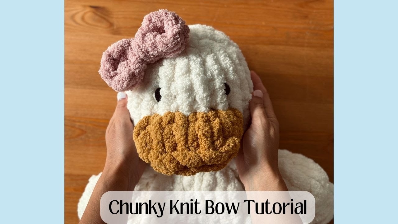 How to create a chunky hand knit bow