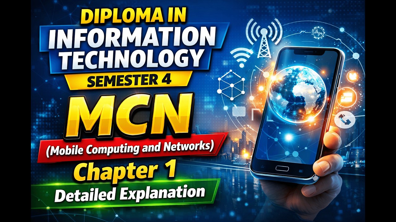 MCN Chapter 1 Explained | Diploma IT Sem 4 | Mobile Computing & Networks (Full Detail)