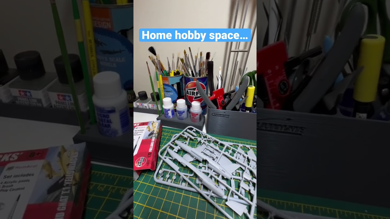 My scale modelling workspace at home. #scalemodelling #scalemodels #airfix #royalairforce