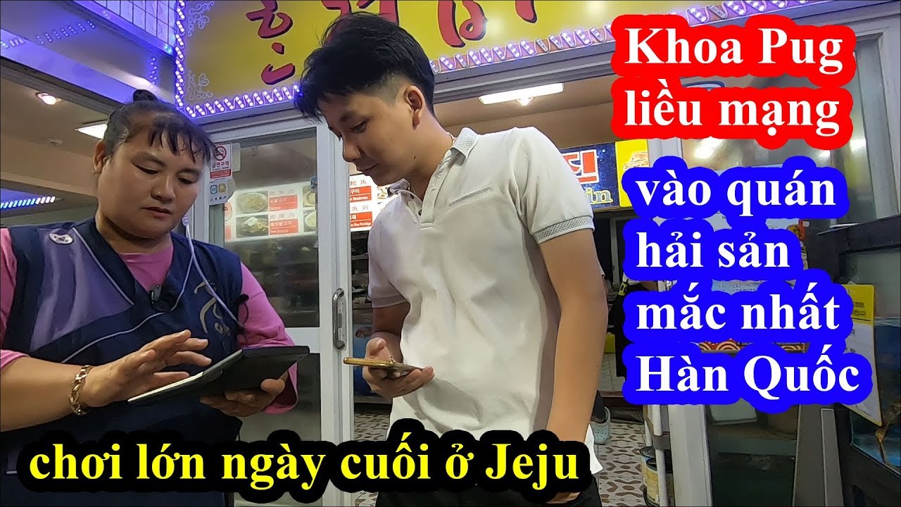 Sashimi Seafood - Khoa Pug choáng váng với giá hải sản siêu mắc tại nhà hàng lớn nhất Jeju
