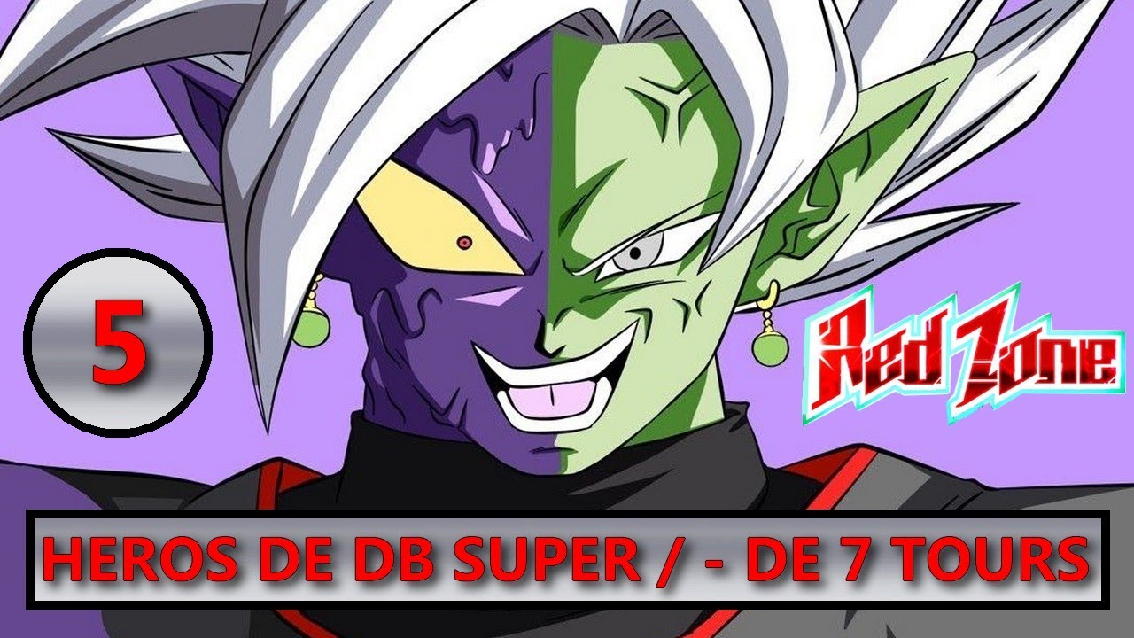 NIVEAU 5 RED ZONE SAGA DU FUTUR DESESPERE VS GATTAI ZAMASU FUSION : HEROS DE DB SUPER / - DE 7 TOURS