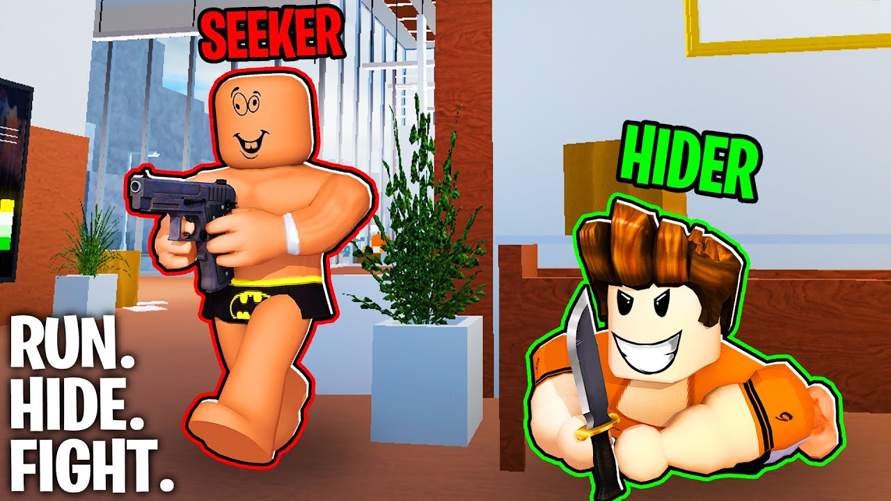 Main Sorok-Sorok Tapi Hider Ada Senjata Untuk Bunuh Seeker 😈🔪😈┃Run Hide Fight Roblox Malaysia